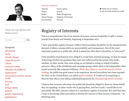 Registry of Interest